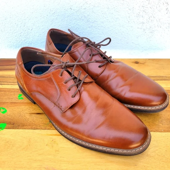 Nunn Bush Since Calderone Plain Toe Oxford Men's Shoes Size 12 - Picture 3 of 16
